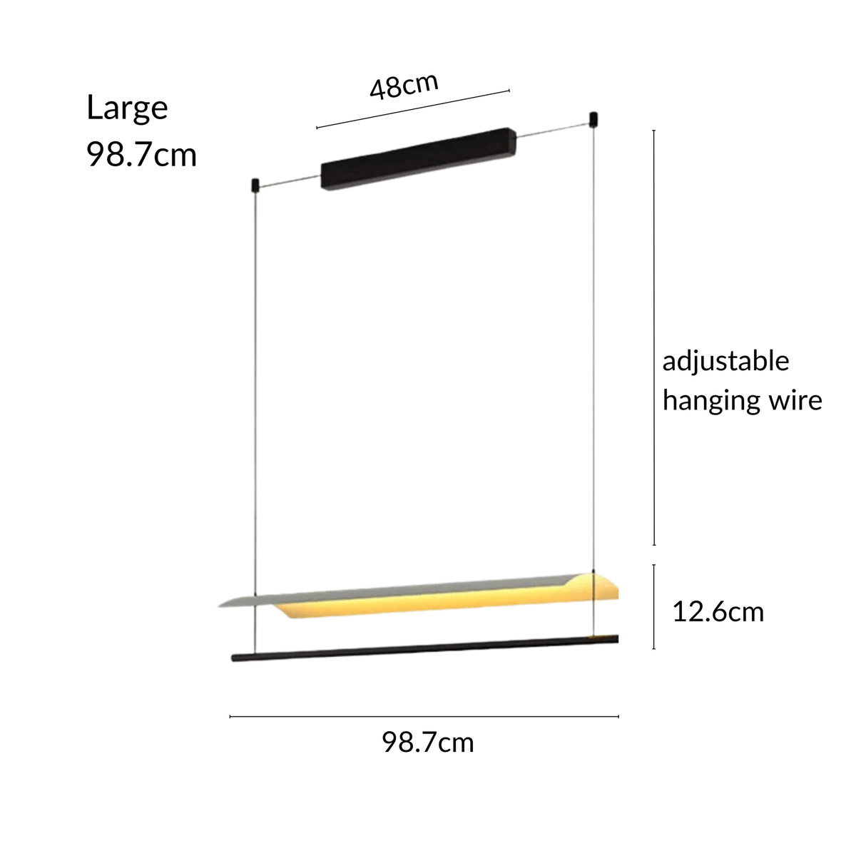 Selene Linear Pendant Light – alternate view 16