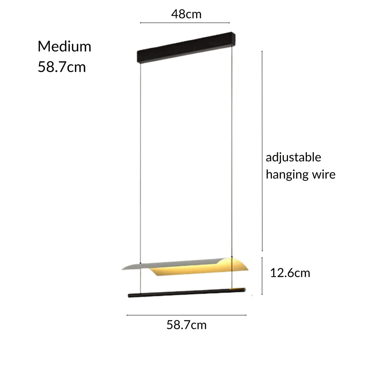 Selene Linear Pendant Light – alternate view 15