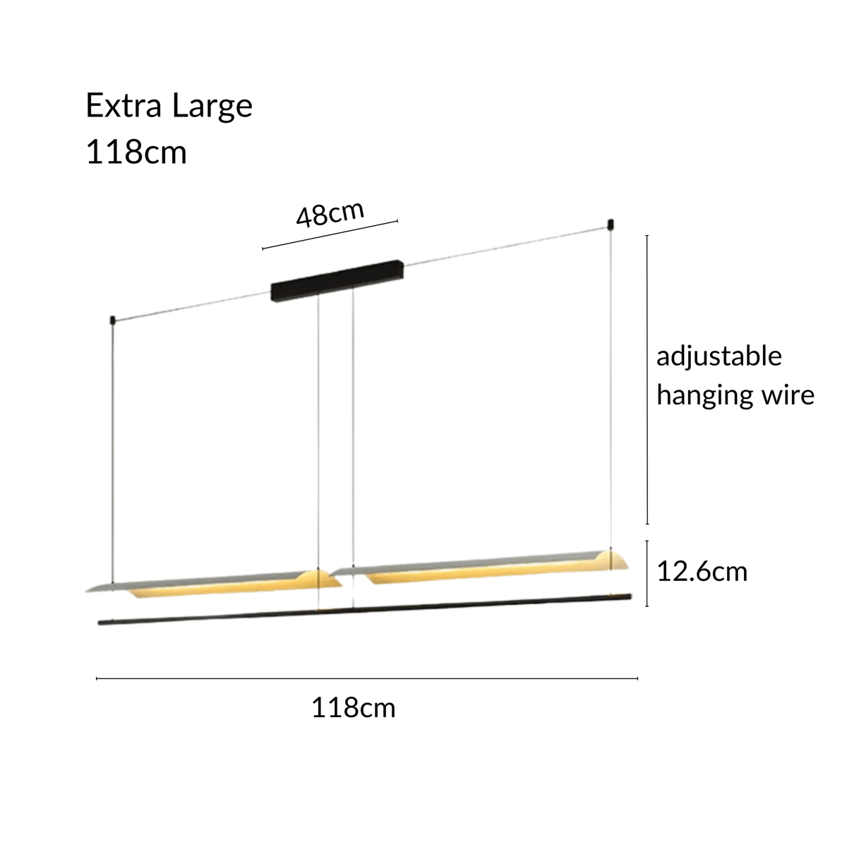Selene Linear Pendant Light – alternate view 17
