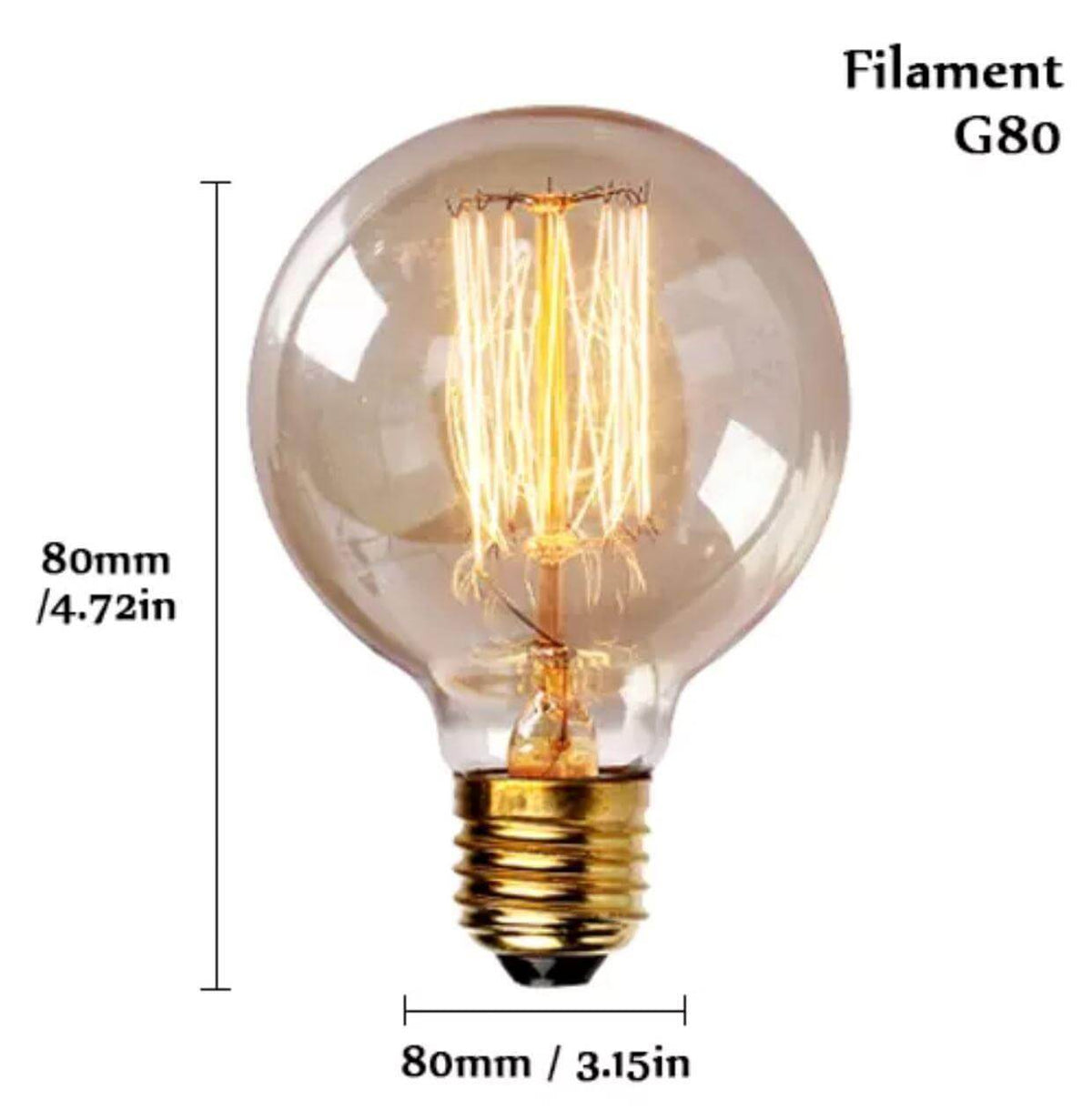 Vintage E27 Filament Light Bulbs – alternate view 3